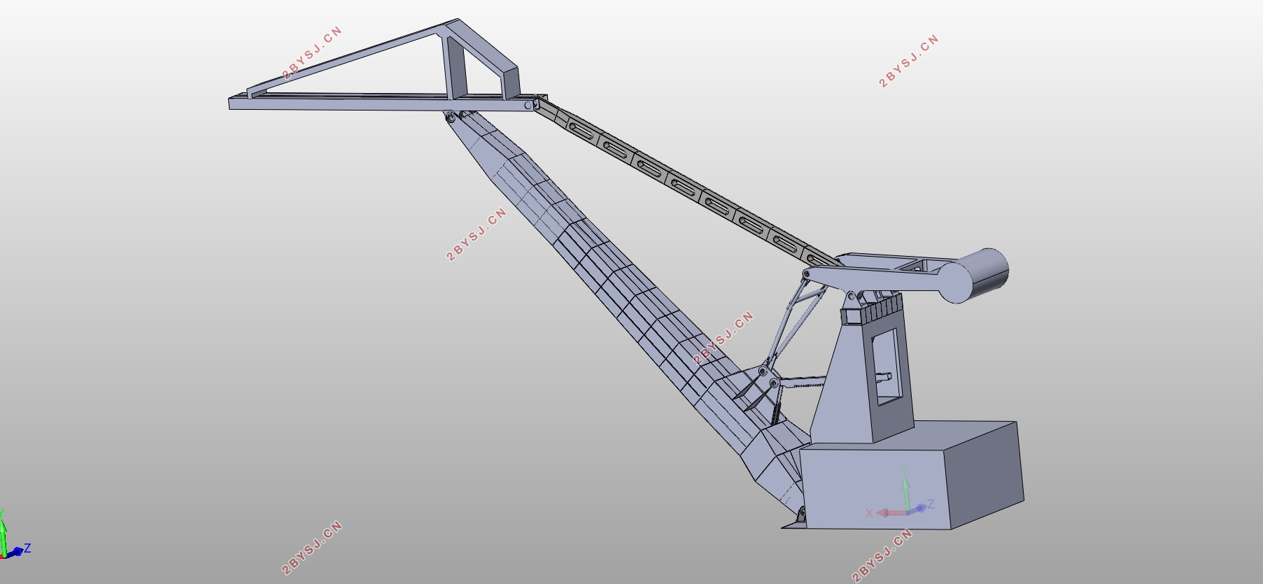 MQ4033门座式起重机总体及臂架系统设计(含CAD图,SolidWorks三维图)
