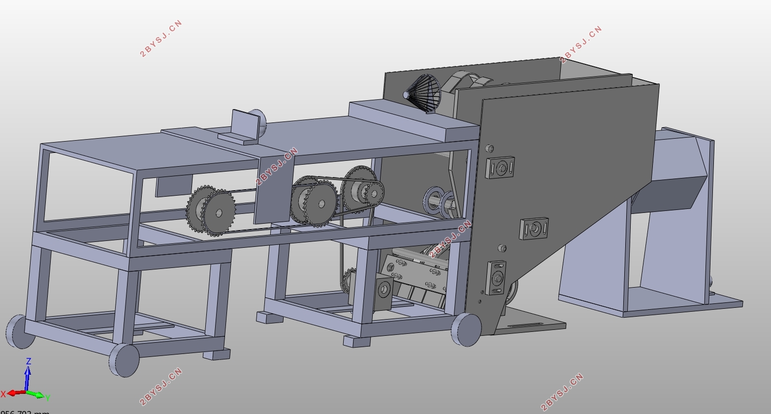竹筷制造一体机的设计(含CAD零件图装配图,SolidWorks三维图)