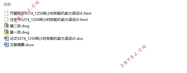 1250吨/小时卸船机前大梁设计(含CAD图)