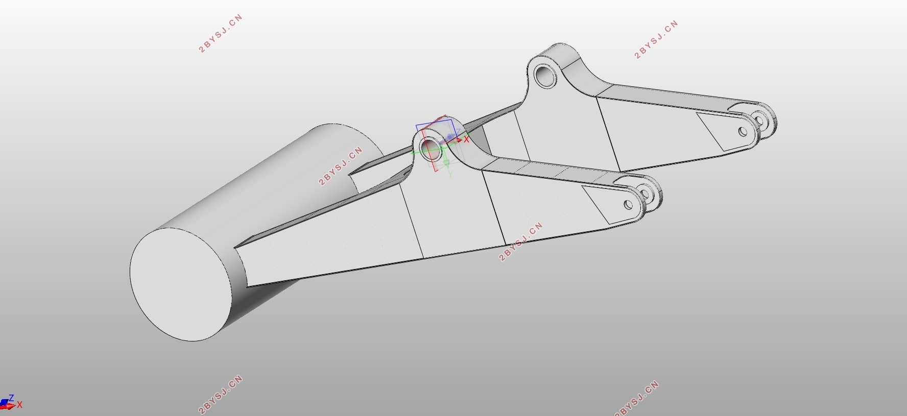 42t-33m门座式起重机整体与平衡梁结构参数化设计(含CAD图,SolidWorks三维图)