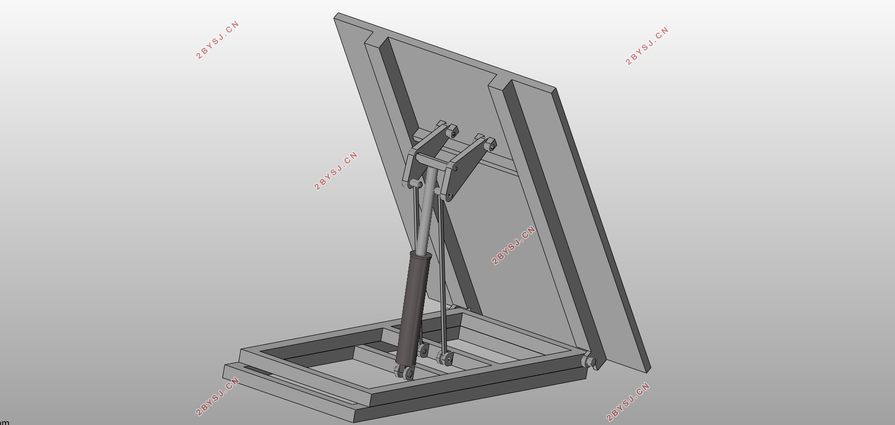 矿用自卸车举升机构设计及总体设计(含CAD图,SolidWorks三维图)