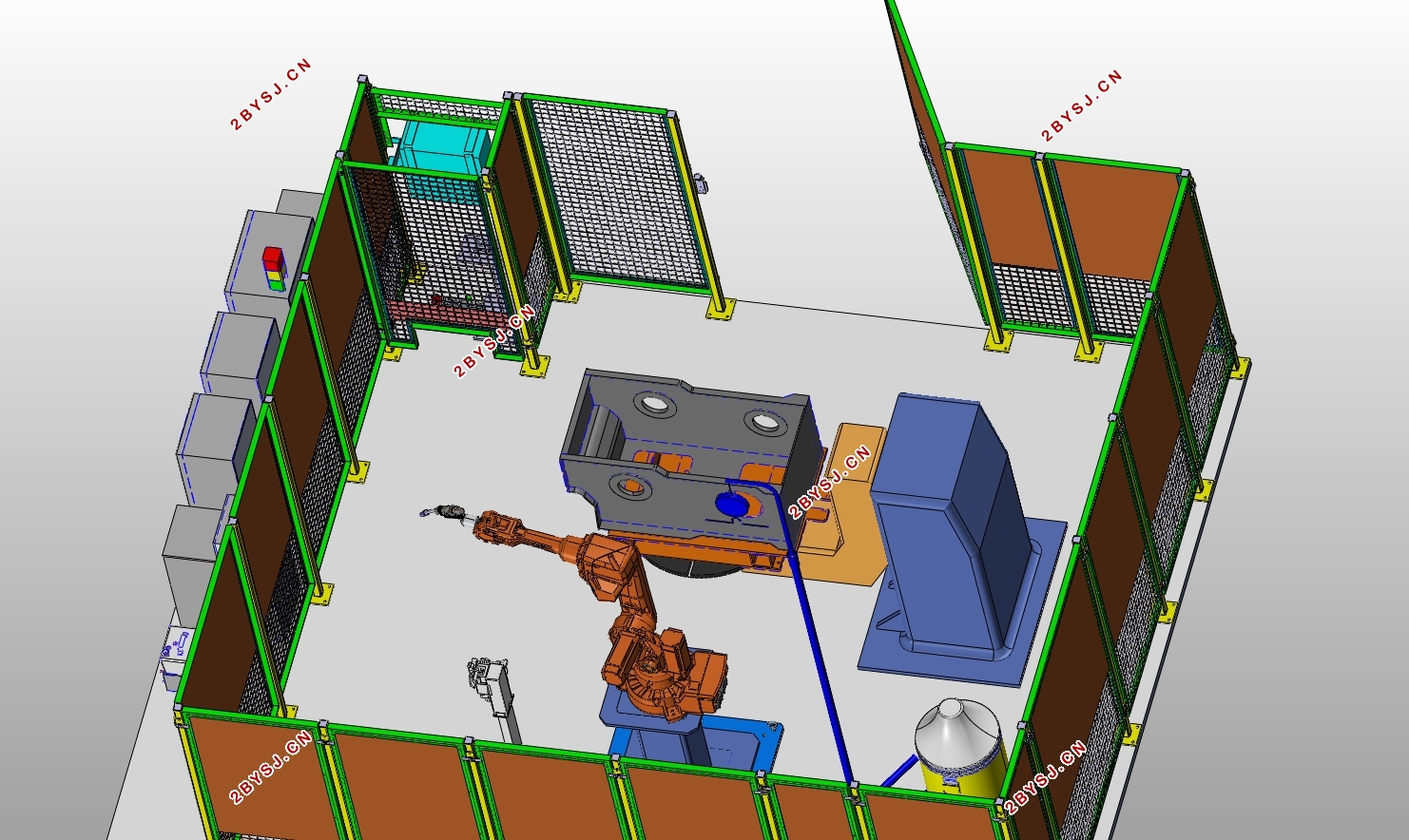 �����������ӻ����˹���վ��ģ���(��CADͼ,CATIA��άͼ)