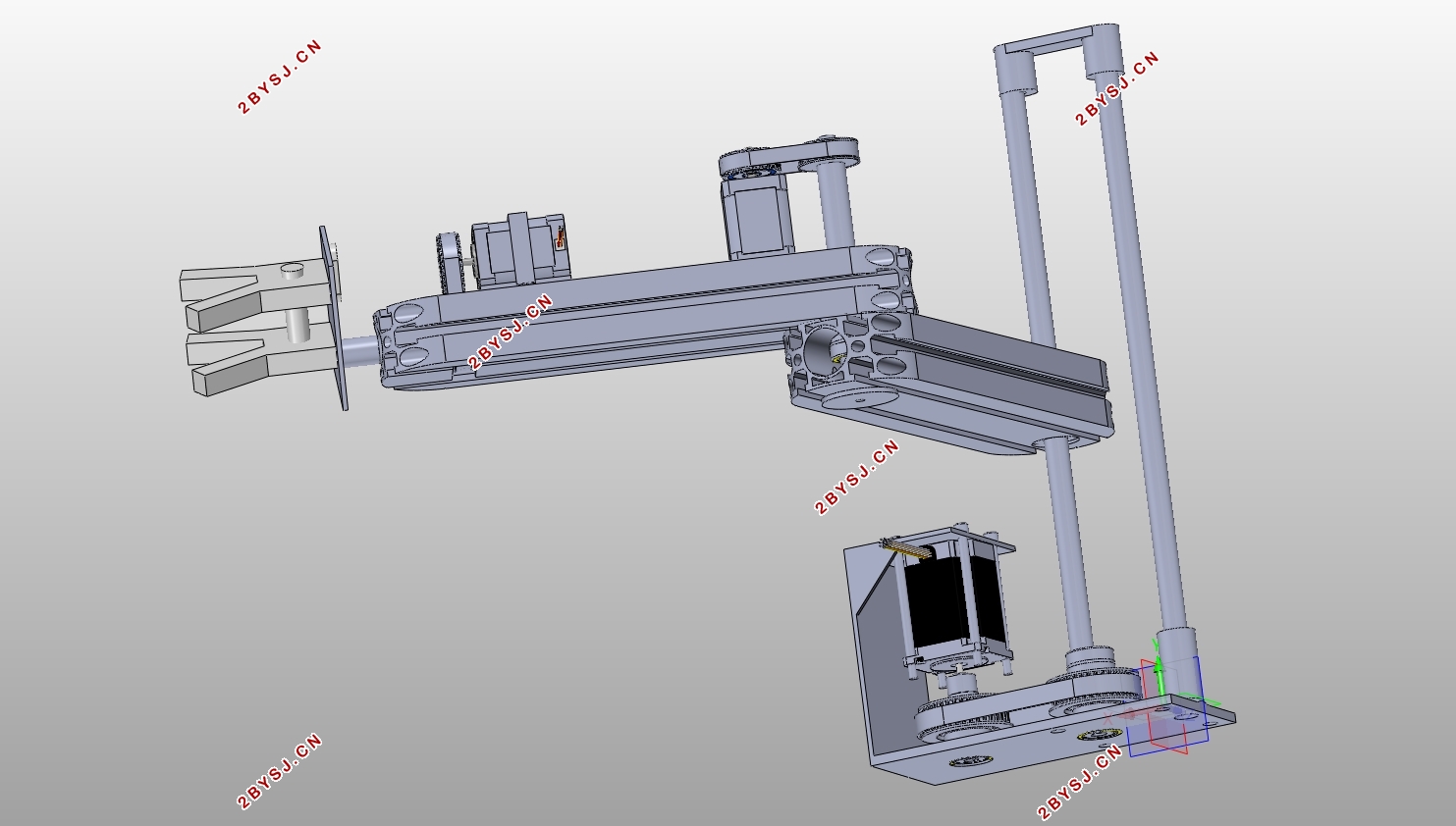 棉花采集机械手的设计(含CAD零件图装配图,SolidWorks三维图)