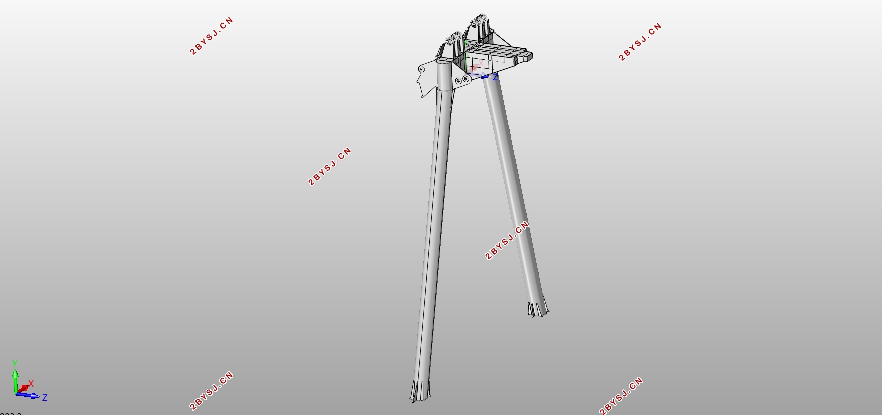 65t/66.5m岸桥梯形架设计及三维建模设计(含CAD总图,梯形架SolidWorks三维图)