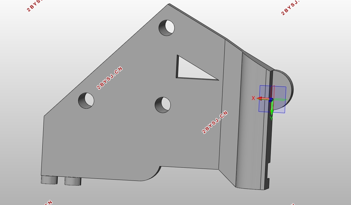 某汽车空调器支架注塑模具结构设计(含CAD零件装配图,SolidWorks三维图)
