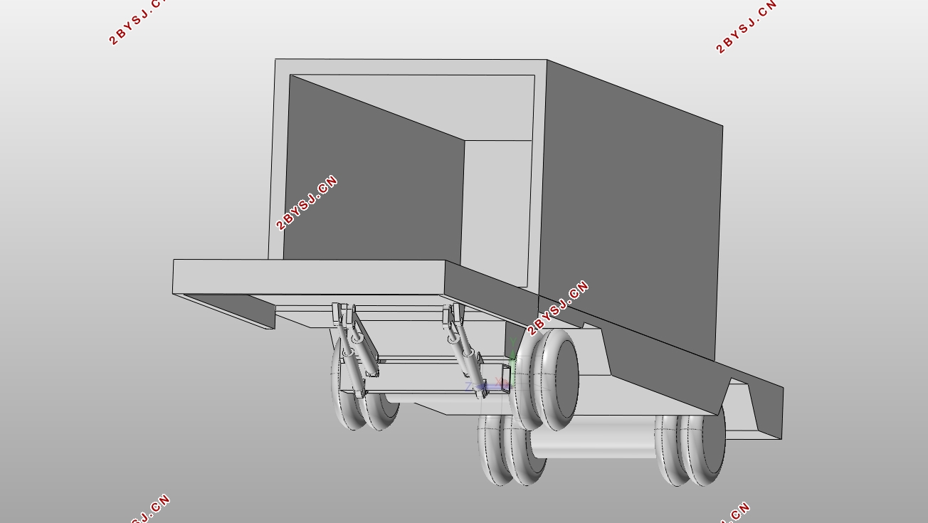 汽车尾板机构设计及三维建模(含CAD图,SolidWorks三维图)