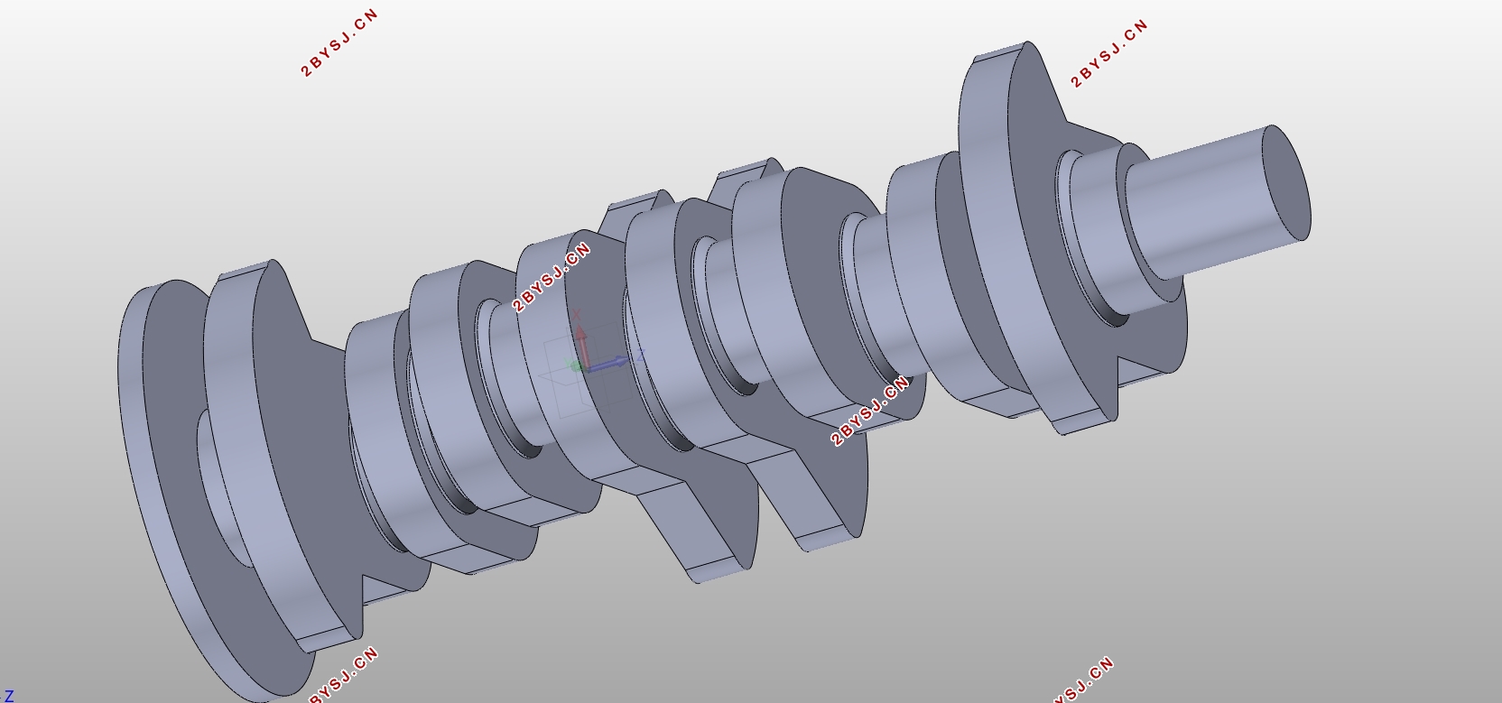 1.5T汽油机曲轴设计与开发(含CAD零件图,SolidWorks三维零件图)