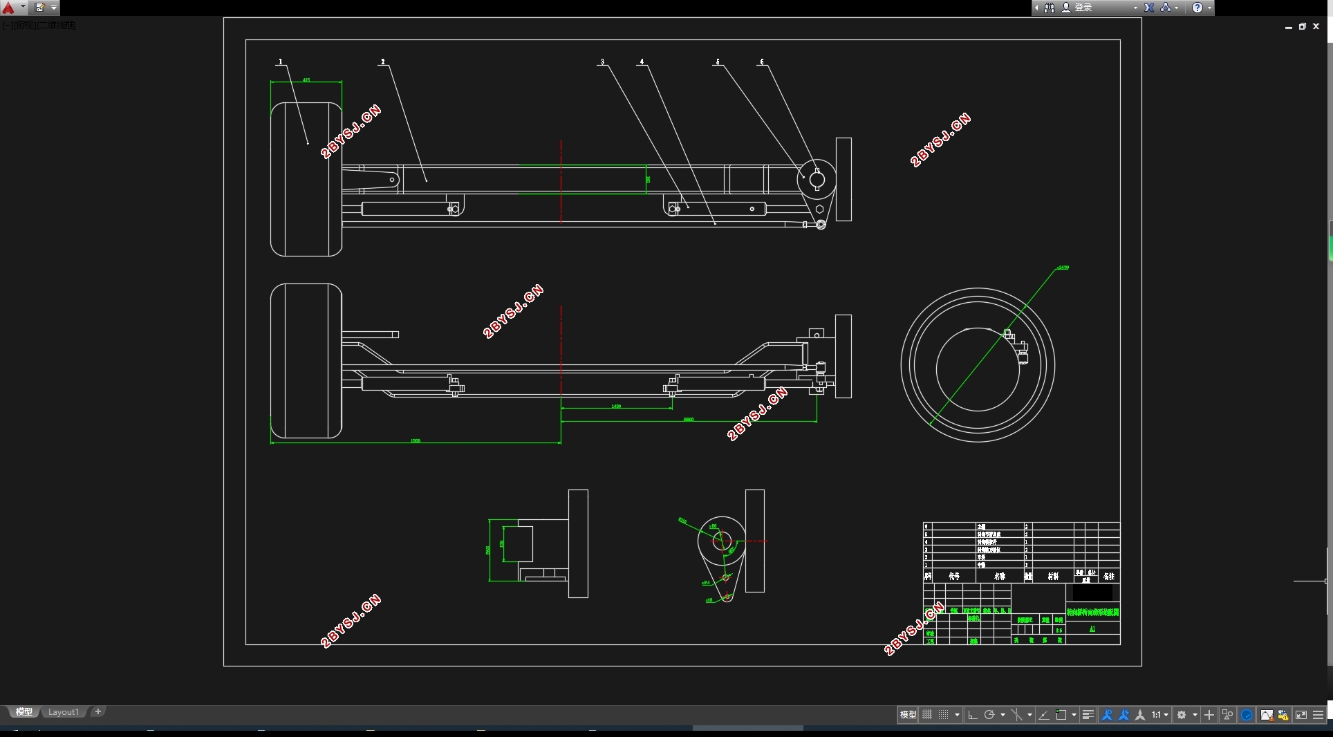 五轴汽车转向系统设计(含CAD图,SolidWorks三维图,CATIA三维图)