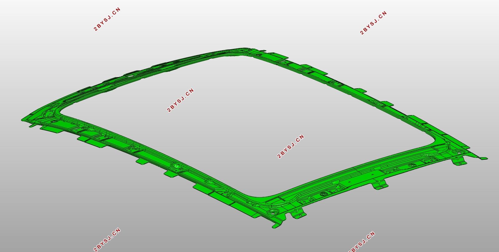 ����ĳSUVȫ���촰����ȱ�ݷ������Բ�(��CADͼ,CATIA��άͼ)