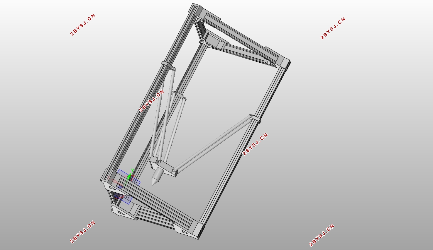 基于Delta结构的3D打印机虚拟样机设计及仿真(含SolidWorks三维图)
