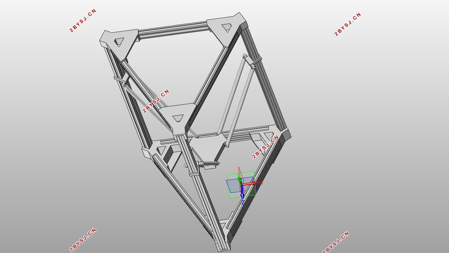 基于Delta结构的3D打印机虚拟样机设计及仿真(含SolidWorks三维图)