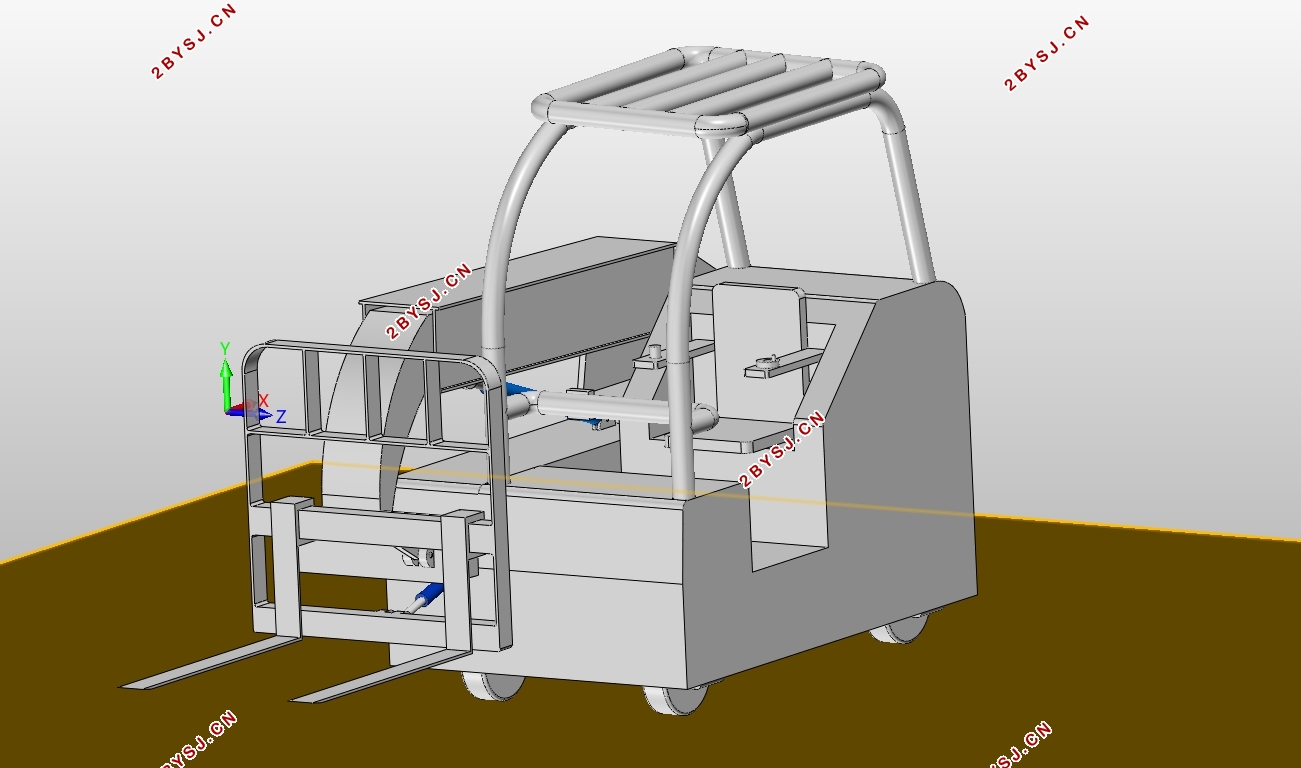 臂架型电动叉车工作装置设计研究(含CAD图,SolidWorks三维图)