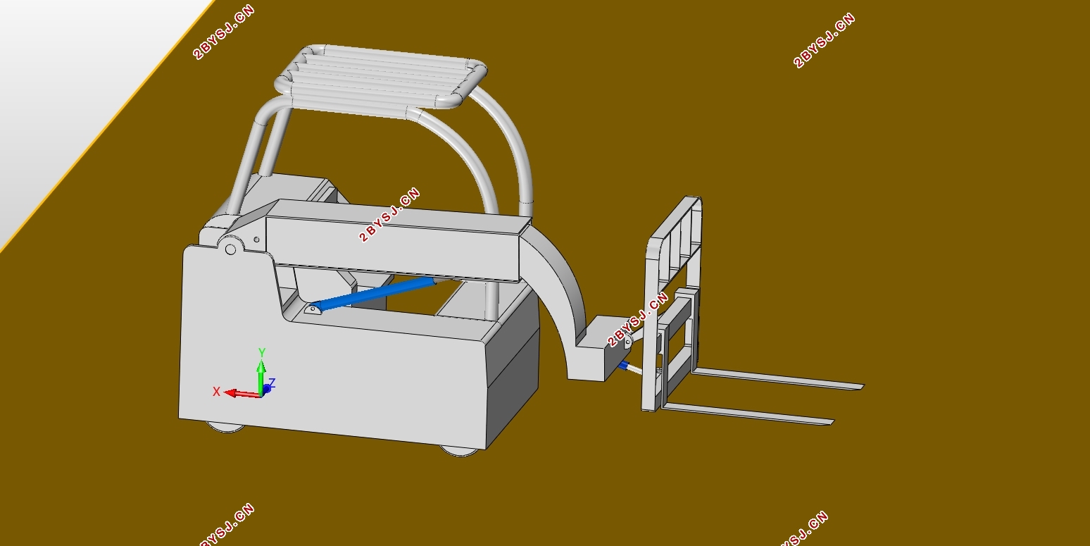 臂架型电动叉车工作装置设计研究(含CAD图,SolidWorks三维图)