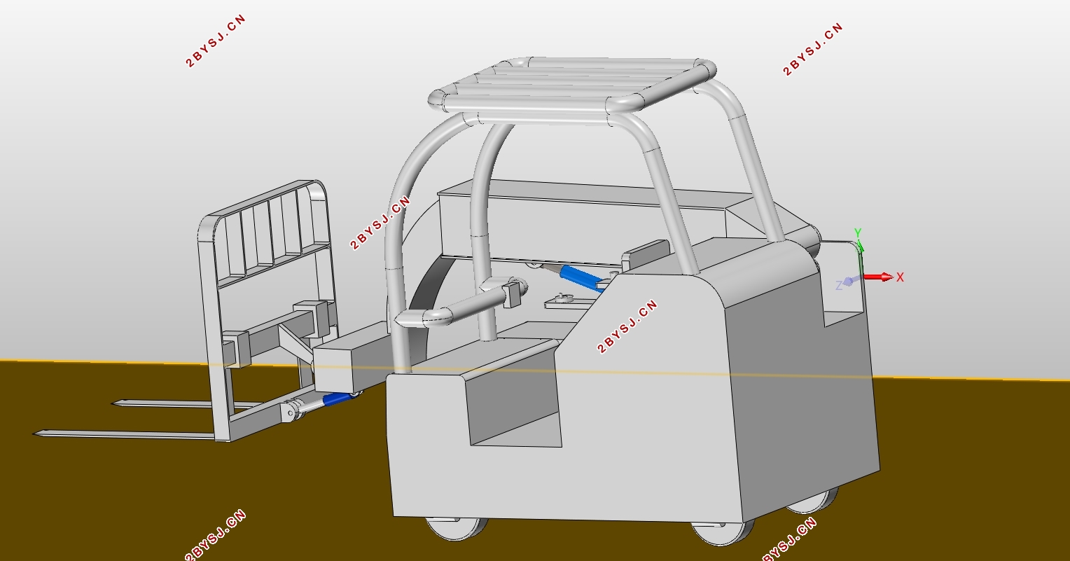 臂架型电动叉车设计研究(含CAD图,SolidWorks三维图)