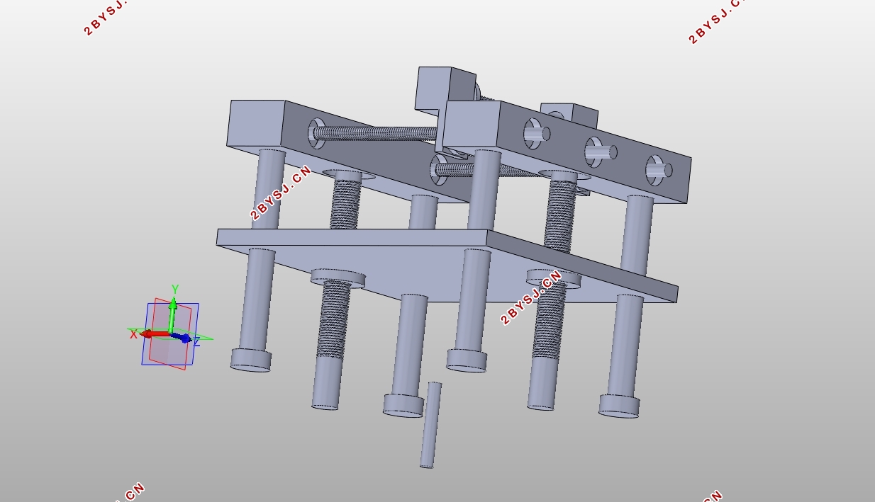3D打印机传动系统设计(含CAD零件图装配图,SolidWorks三维图)