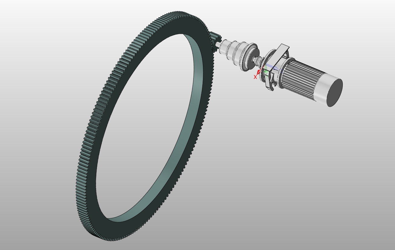 MQ4040单臂架门座起重机回转机构设计(含CAD图,SolidWorks三维图)