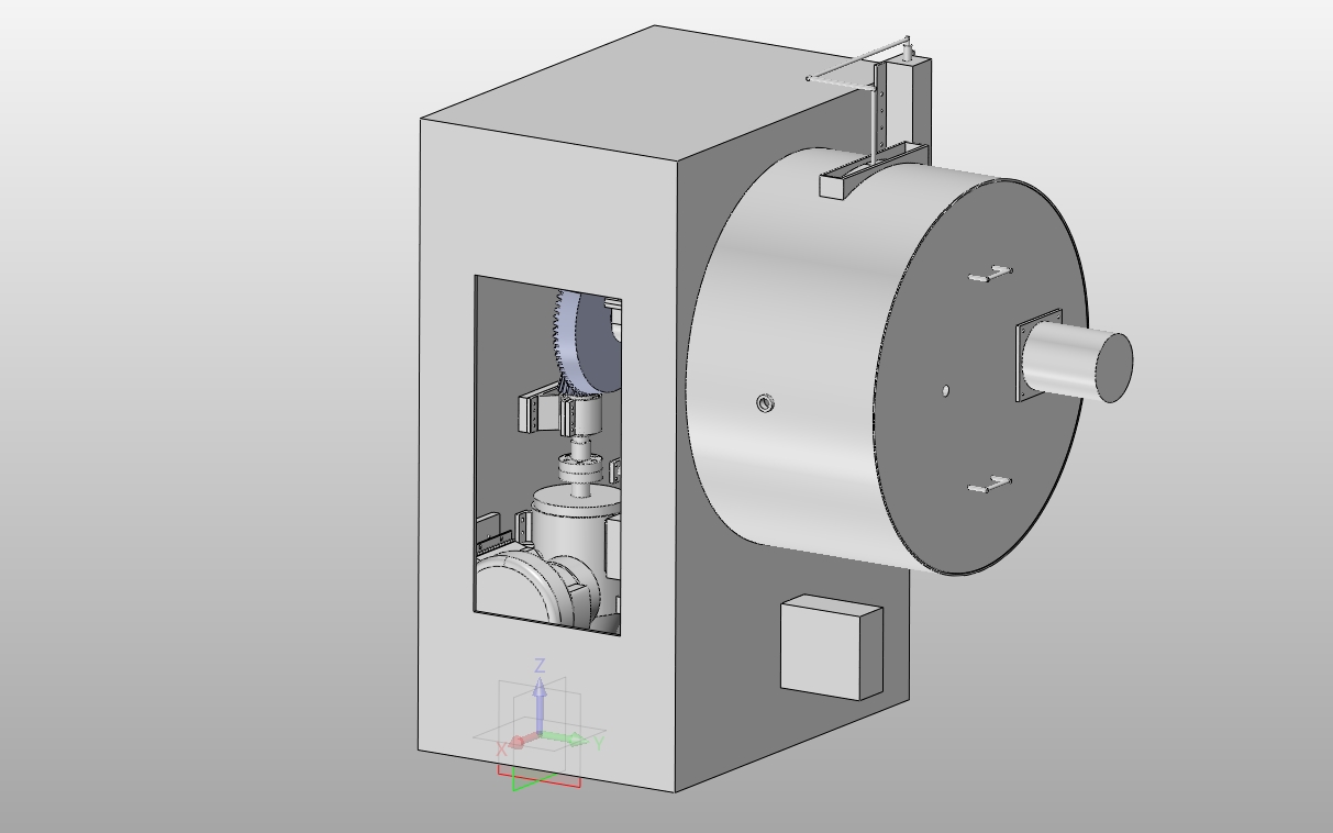 900mm���¹���Ч���»����(��CAXAͼ,SolidWorks��άͼ)