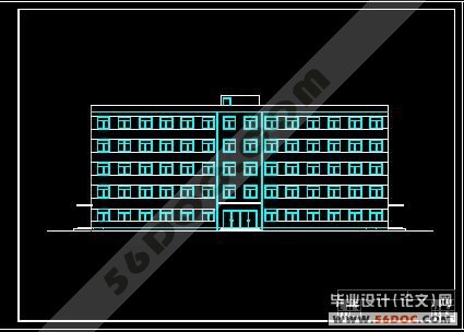 五层框架结构大学教学楼设计(www.56doc.com)