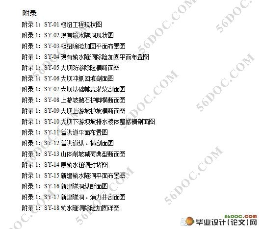 三余水库除险加固设计(附CAD图纸)