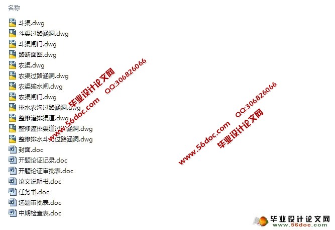 祁阳县观音滩镇农田水利设计(含CAD图)