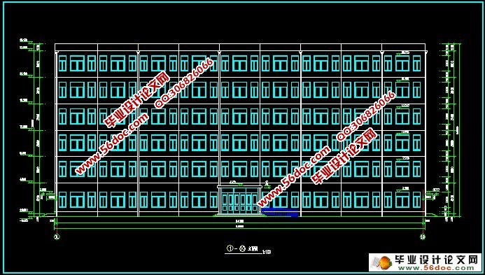 六层6000平米某公司办公楼框架结构设计