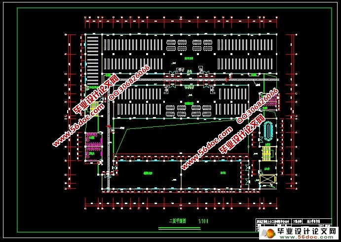 四层11842平米大学图书馆框架结构设计(建筑、结构、施工组织)