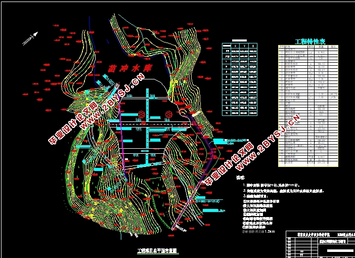 苗冲水库除险加固设计(含CAD图)