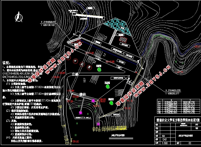 湖南省金井镇梭冲水库除险加固工程设计(含CAD图)