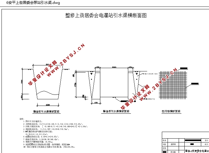 安仁县农田水利工程设计(含CAD图)