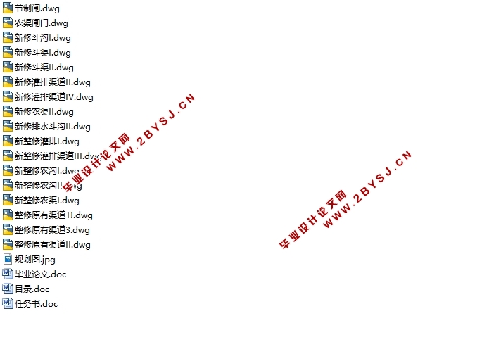 武冈市邓元泰镇农田水利工程设计(含CAD图)