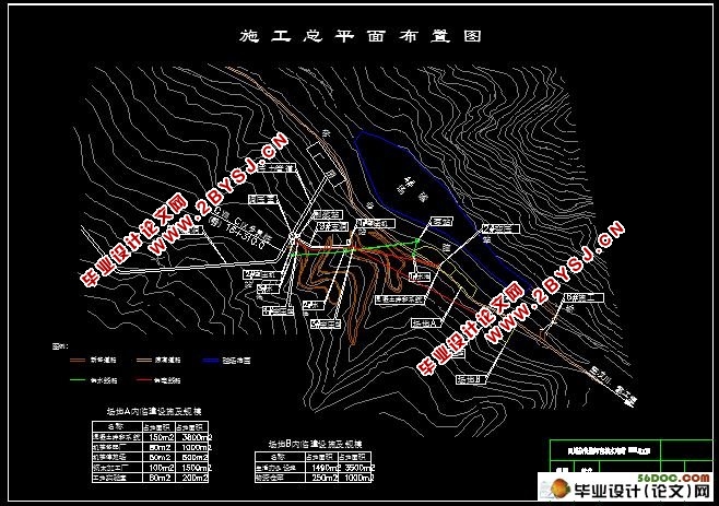 古城电站调压井投标书编制(工程量计算,CAD结构图,平面布置图)