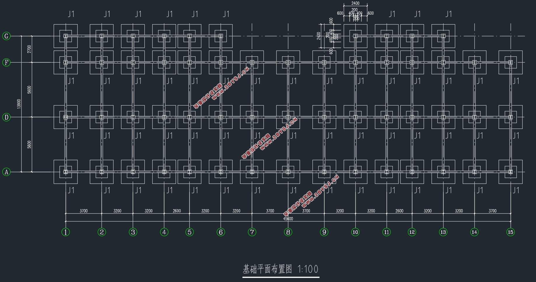 五层3200平米荆州凤凰城钢结构商住楼设计(含建筑图结构图)