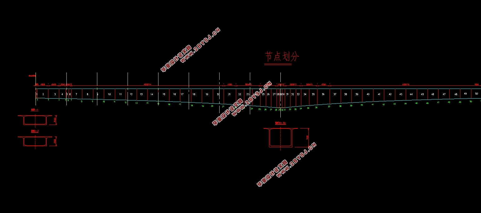 基于UHPC的150m跨度连续梁桥结构设计(90m+150m+90m)(含CAD图)