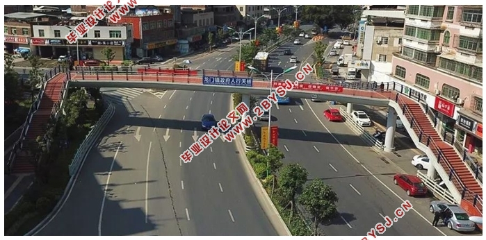 中山大道路口人行天桥设计(跨径17.8m+17.8m总长36.5m)(含CAD图纸)