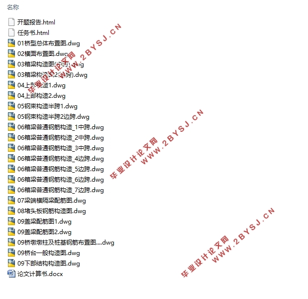 贵黄高速公路小箱梁桥设计(含CAD图)