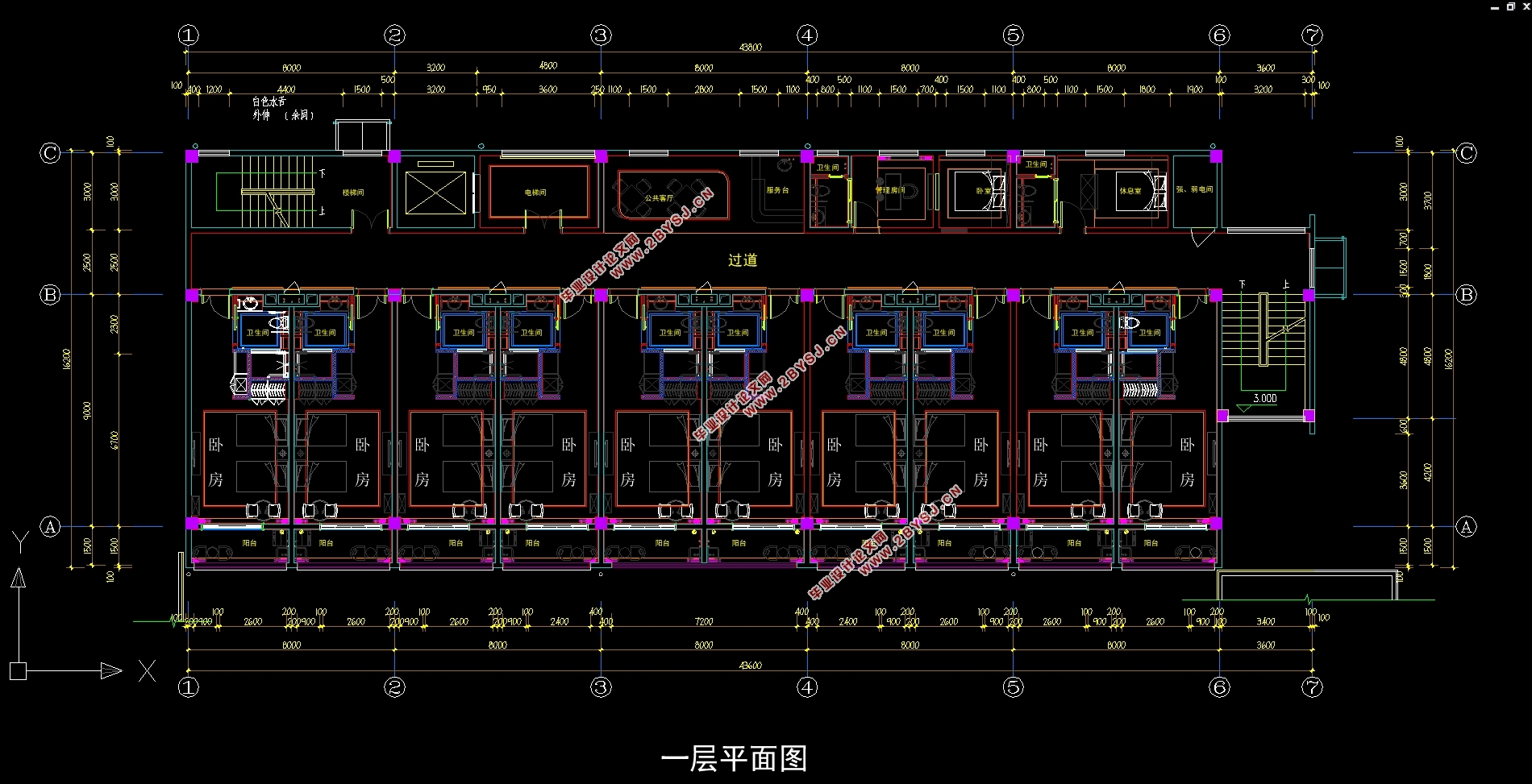 苏州8736平米养老院工程暖通空调系统设计(含CAD图)