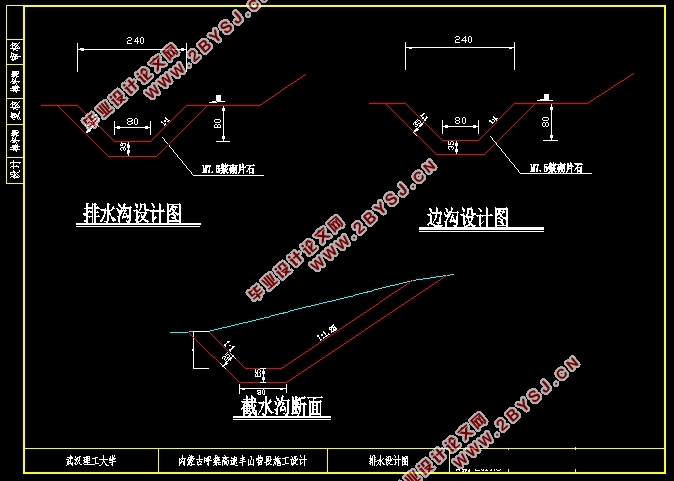 武汉城市圈公路孝昌至汉川段(K30+000~K35+000)施工图设计(含CAD图)