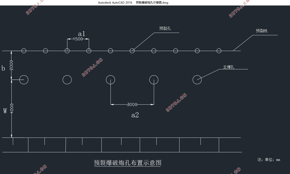 复杂环境下路基开挖爆破设计(含CAD图)