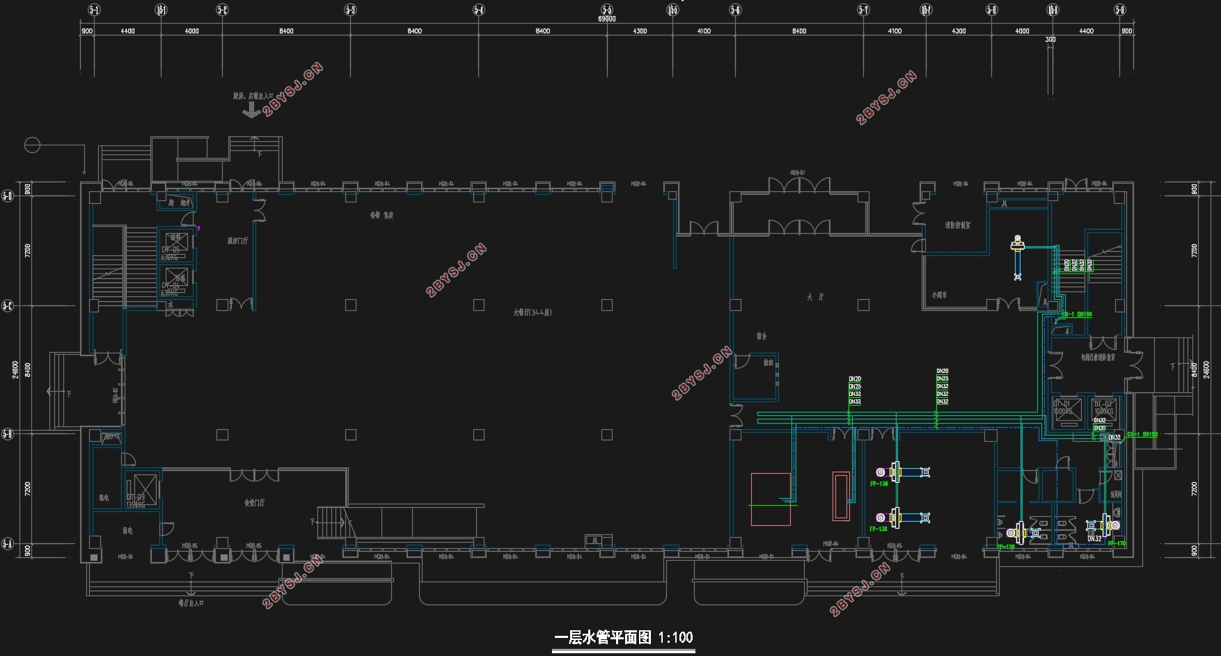 地上八层地下两层重庆市某机关后勤服务中心空调设计(含CAD图)
