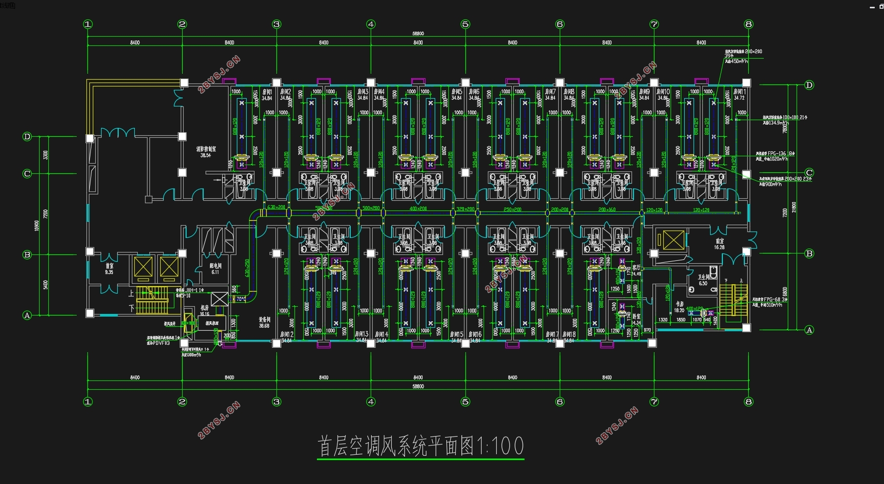 淮安人才公寓设计(暖通空调系统)(含CAD图)