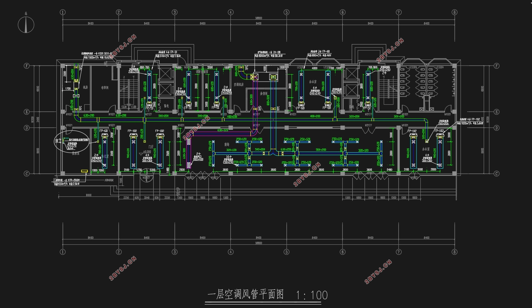 南京如家快捷酒店(暖通空调)设计(含CAD图)
