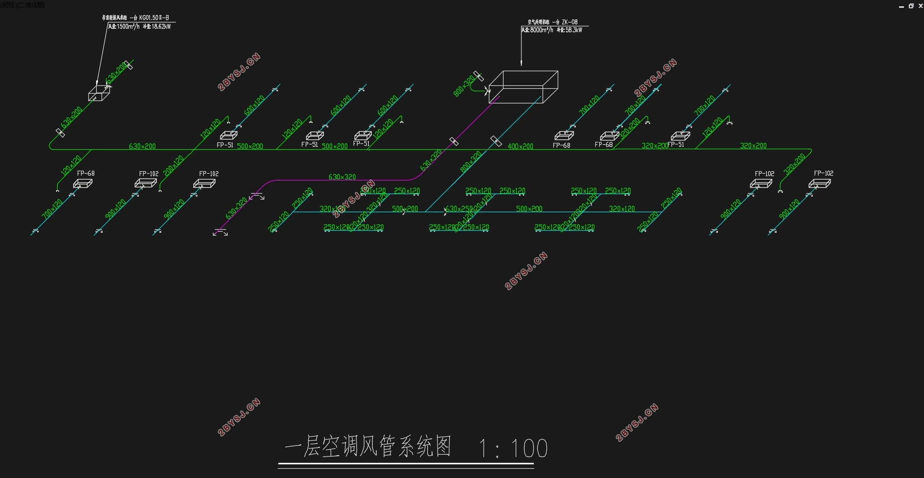 南京如家快捷酒店(暖通空调)设计(含CAD图)