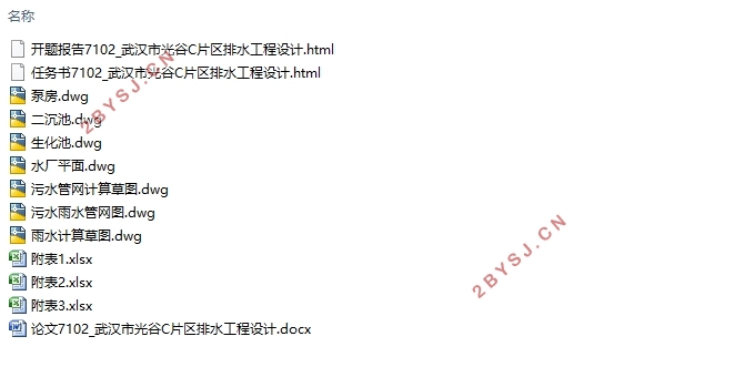武汉市光谷C区排水工程的设计(含CAD图)