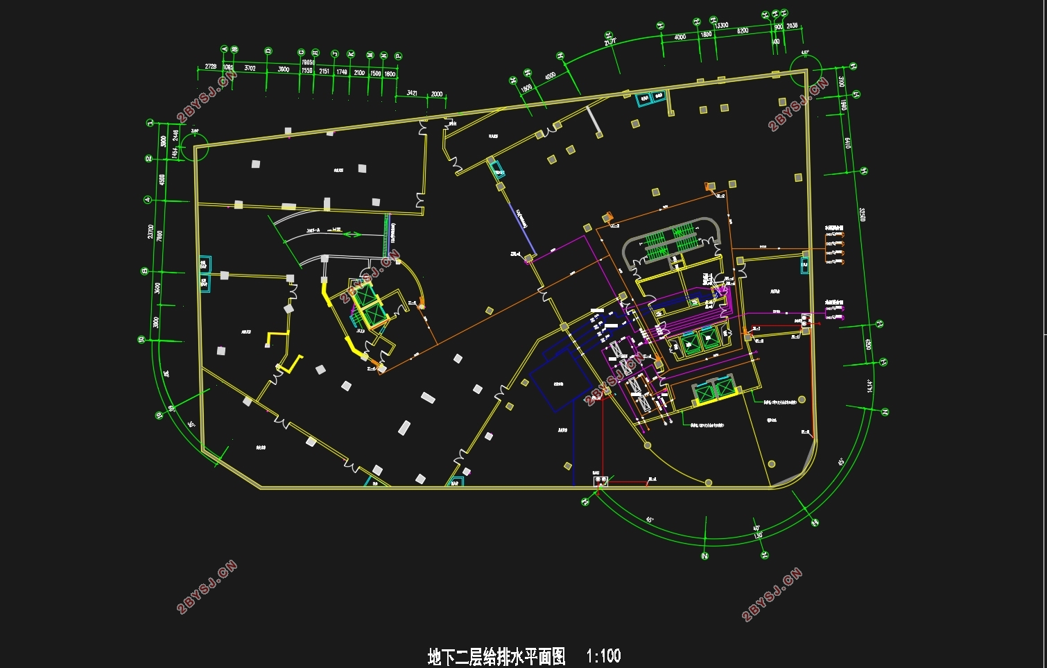 万豪酒店给水排水工程设计(含CAD图)