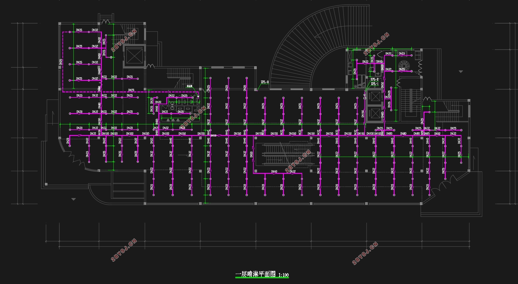 某综合楼建筑给水排水工程设计(含CAD图)