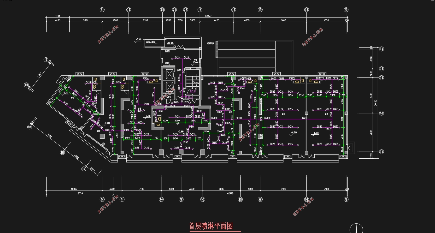 某高层住宅楼建筑给排水设计(含CAD图)