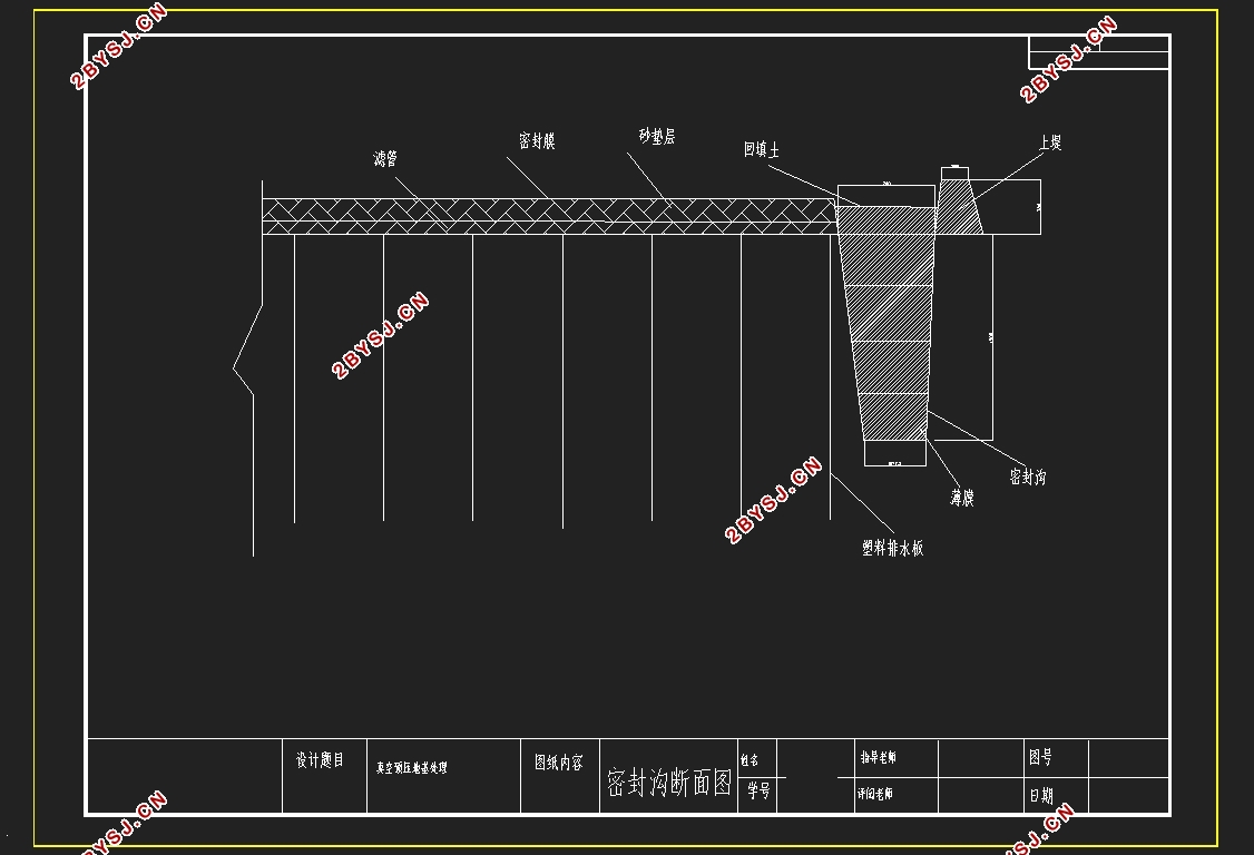 某高速公路软基的真空预压处理(含CAD图)