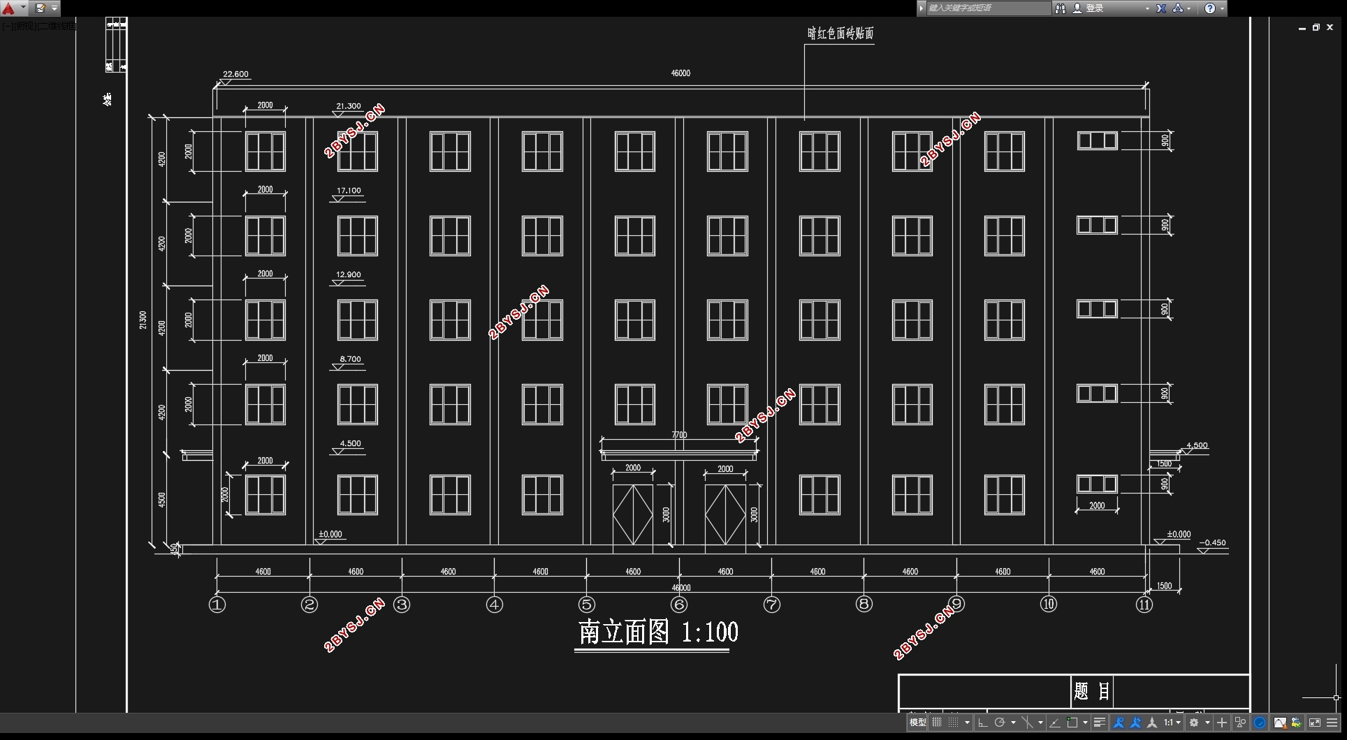 五层4554平米江苏句容某电子科技园厂房设计(含建筑图结构图)