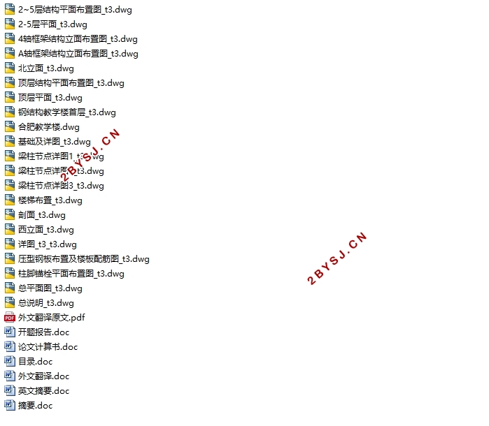 六层合肥某大学钢结构教学楼设计(含建筑图结构图)