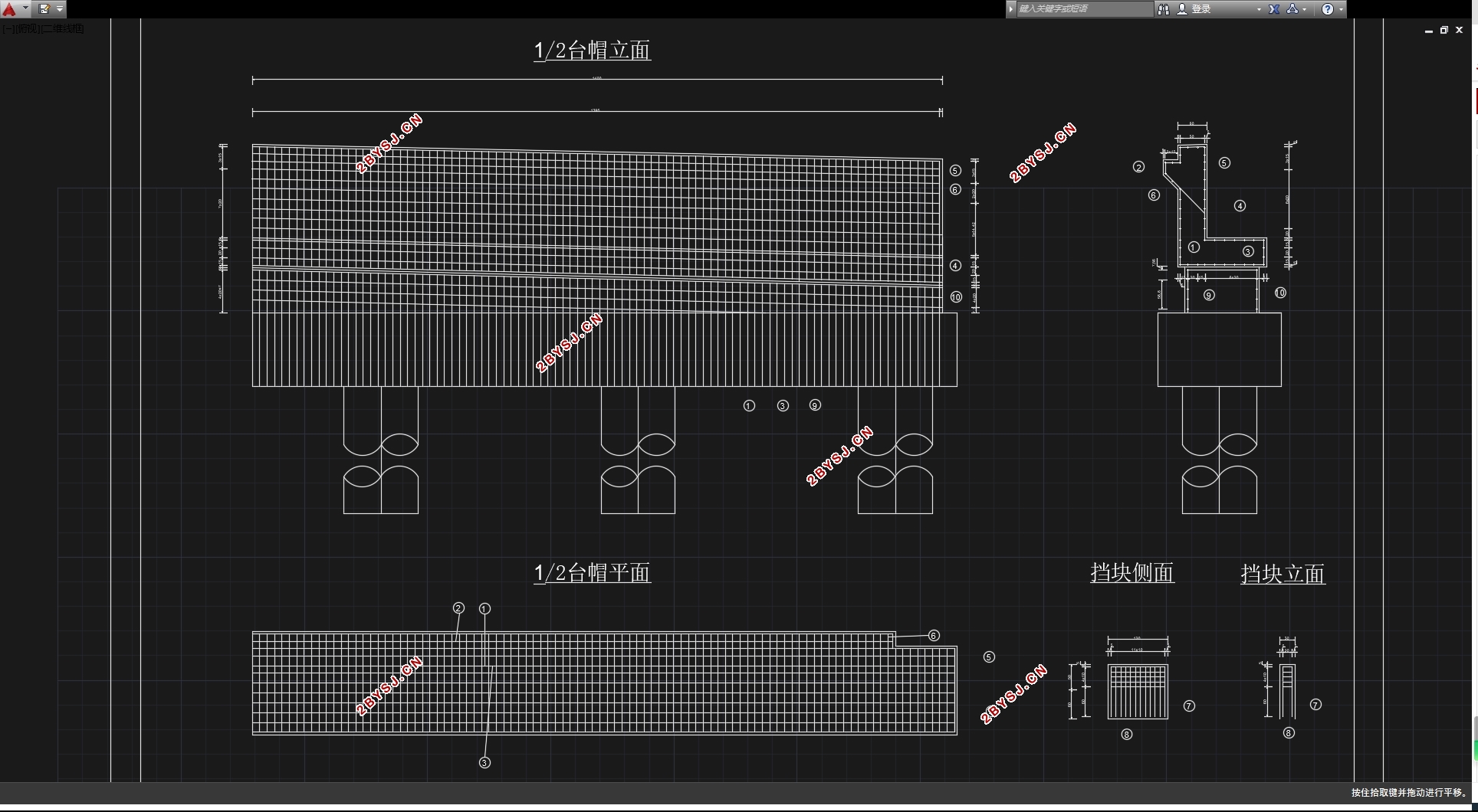 湖州(3×30)m奚家庄大桥引桥下部结构设计(含CAD图,Midas建模)